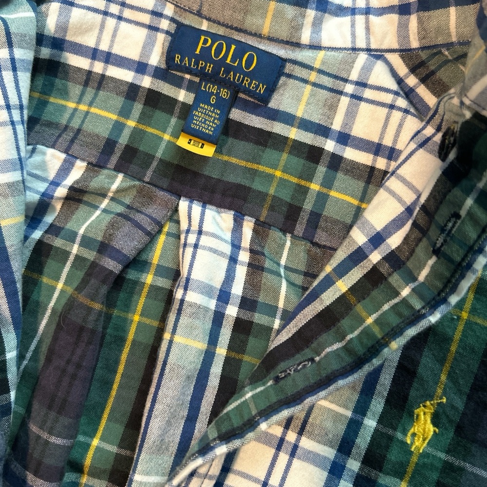 Polo by Ralph Lauren Men's Multicolor Plaid Shirt - Picture 3 of 4
